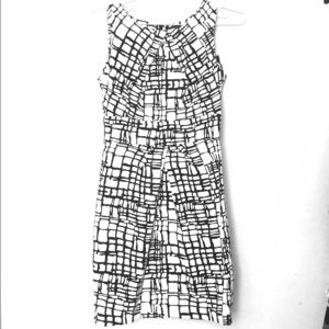 Sheath black and white dress, size 3